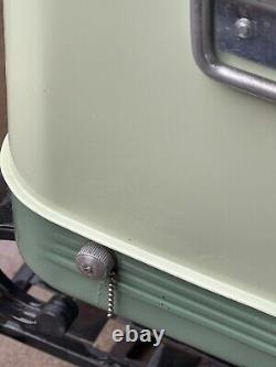 Vintage THERMOS 1950-1960 LARGE Metal Ice Chest Cooler Retro Outdoor Camping