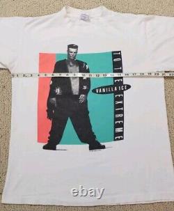 Vintage Vanilla Ice To The Extreme 1990 Concert Tour Cool As Ice T Shirt Large