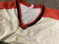 Vintage Wilton Ware Mass. 3/4 Jersey Hockey Philadelphia Flyers shirt XL