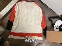 Vintage Wilton Ware Mass. 3/4 Jersey Hockey Philadelphia Flyers shirt XL