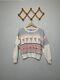 Vintage Women's 80s Blueberry Woolens Ice Cream Sundae Sweater SZ L