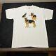 Vintage Woody Jackson Art Shirt USA 90s Ben and Jerry's Artist German Sheppard