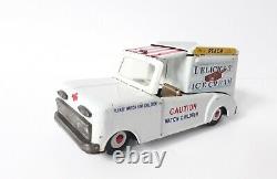 Vintage large Ahi Ice Cream Truck, tin friction toy, Japan 1960's- SUPERB