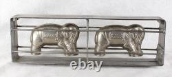 Vormenfabriek Tilburg Large Chocolate/Ice Cream Molds Double Elephants withBlanket