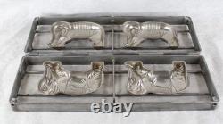 Vormenfabriek Tilburg Large Chocolate/Ice Cream Molds Double Elephants withBlanket