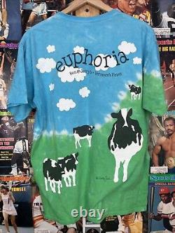Vtg 90s Ben & Jerry's Euphoria AOP Ice Cream Chunky Dunky Promo T-Shirt Adult L