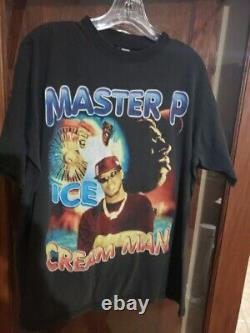 Vtg 90s Master P Ice Cream Man Rap Tee Shirt I'm Bout It Change XXL BAY CLUB