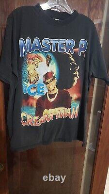 Vtg 90s Master P Ice Cream Man Rap Tee Shirt I'm Bout It Change XXL BAY CLUB