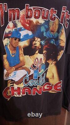 Vtg 90s Master P Ice Cream Man Rap Tee Shirt I'm Bout It Change XXL BAY CLUB
