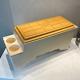 Vtg Large Kool Rest Igloo Car Cooler Console Ice Chest Cup Holder Tan Cream Colo
