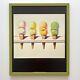 Wayne Thiebaud Rare Framed Pop Art Lithograph Print Four Ice Cream Cones 1964