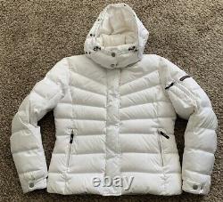 Womens Bogner Fire & Ice Ivory Cream White Down Ski Jacket Gorsuch Catalog 12 L