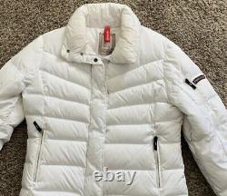 Womens Bogner Fire & Ice Ivory Cream White Down Ski Jacket Gorsuch Catalog 12 L