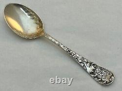 Wood & Hughes sterling LOUVRE PATTERN ICE CREAM SET LARGE SLICE & 10 SPOONS
