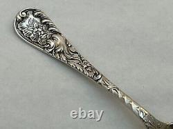 Wood & Hughes sterling LOUVRE PATTERN ICE CREAM SET LARGE SLICE & 10 SPOONS