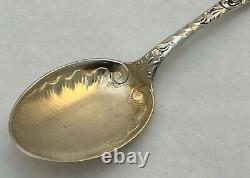 Wood & Hughes sterling LOUVRE PATTERN ICE CREAM SET LARGE SLICE & 10 SPOONS