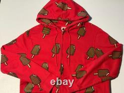 XL Ice Cream Billionaire Boys Club Red All-Over Print Full-Zip Hoodie