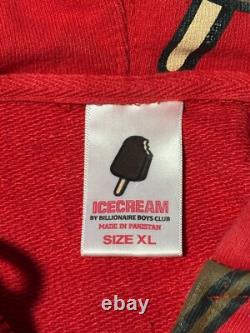 XL Ice Cream Billionaire Boys Club Red All-Over Print Full-Zip Hoodie