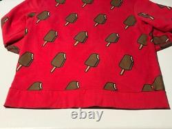 XL Ice Cream Billionaire Boys Club Red All-Over Print Full-Zip Hoodie