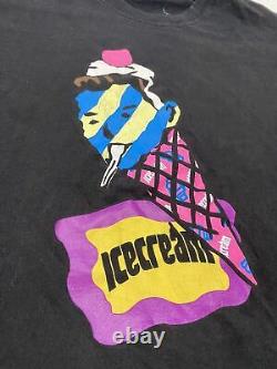 Y2K BBC Ice Cream Coneman T-shirt Size Large Z9